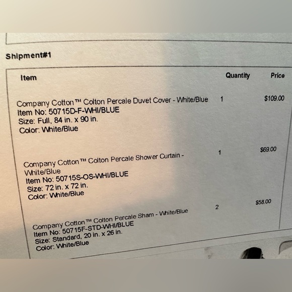 Company Store Full size duvet cover & two matching shams - Picture 7 of 7